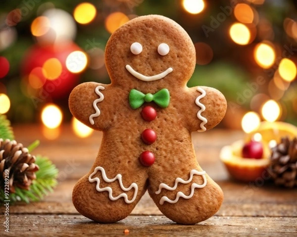Obraz gingerbread man close up