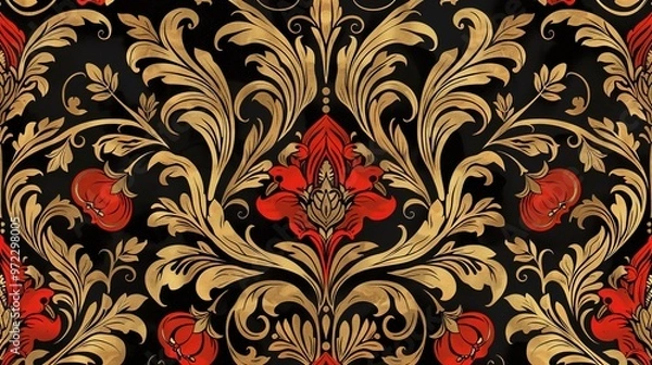 Fototapeta Colourful pattern wallpaper