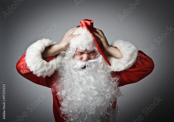 Obraz Frustrated Santa Claus