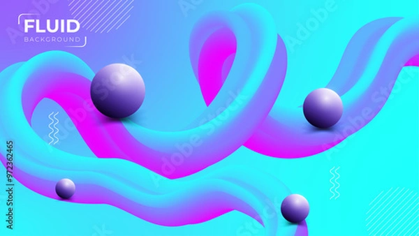 Fototapeta Colorful luxury abstract fluid background design liquid gradient