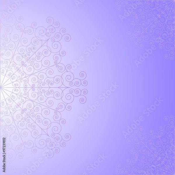 Obraz Violet background with lace pattern