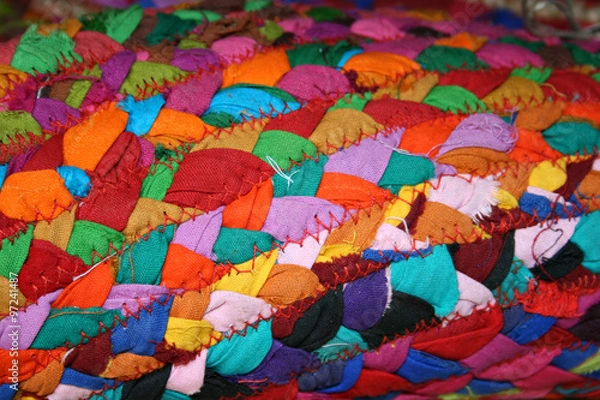Fototapeta patchwork background bunt kunsthandwerk hobby entwerfen lifestyle Quilt