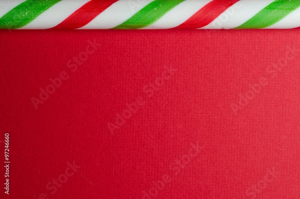 Obraz Candy cane border across top 