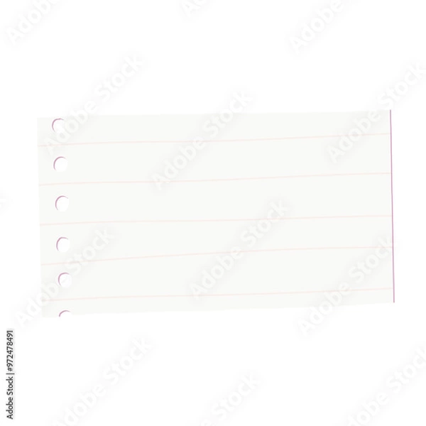 Fototapeta blank notebook isolated on white