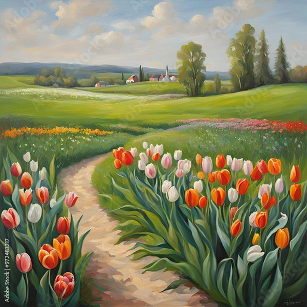 Fototapeta beautiful tulip