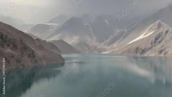 Obraz lake in the mountains