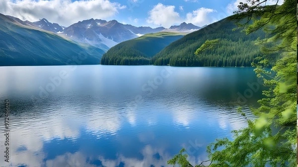 Obraz lake in the mountains