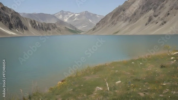 Obraz lake and mountains