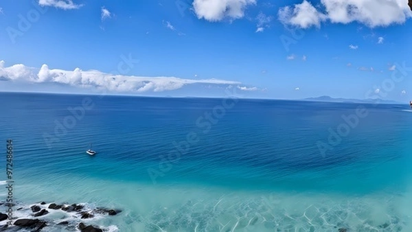 Obraz blue sky and clouds