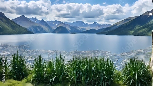 Obraz alpine lake in the mountains