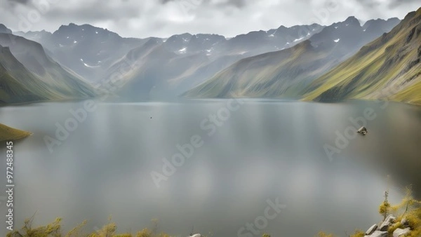 Obraz lake in the mountains