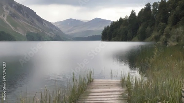Obraz lake in the mountains