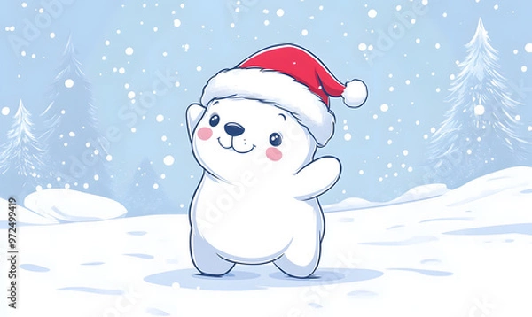Obraz Christmas and New Year-themed graphic backgrounds for cards