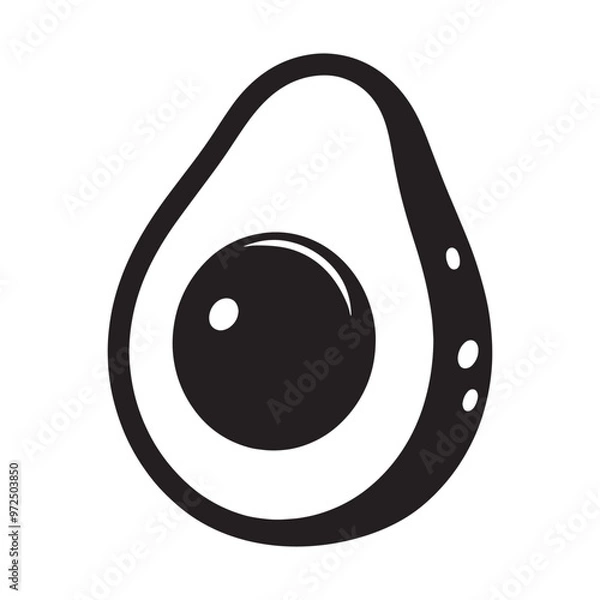 Obraz avocado silhouette