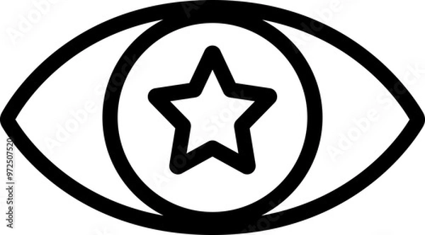 Fototapeta Leader Vision Line Icon