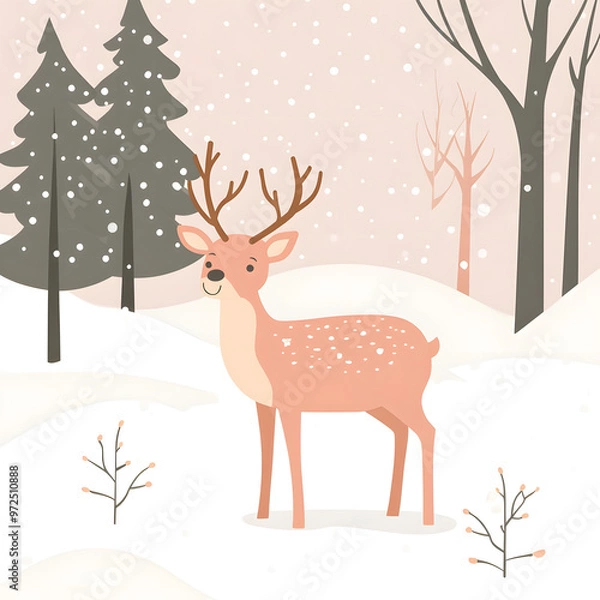Obraz Christmas and New Year-themed graphic backgrounds for cards