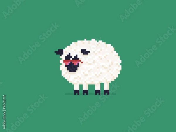 Fototapeta Pixel Sheep