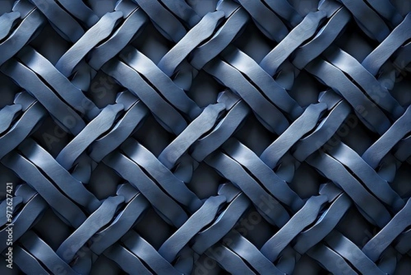 Obraz Interlocking vector elements forming an aesthetically pleasing and seamless pattern, displayed in breathtaking