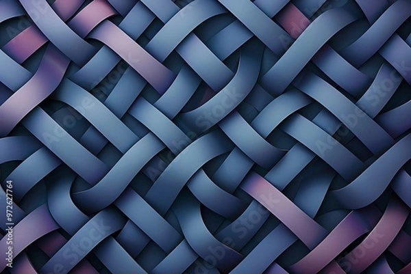 Obraz Interlocking vector elements forming a visually appealing and seamless pattern, captured with finesse in stunning