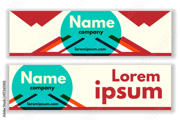 Fototapeta Vector business banner