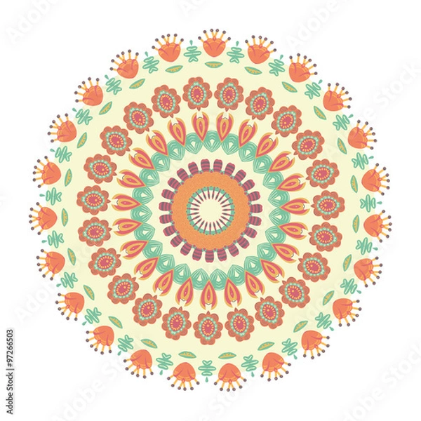Fototapeta Vector round abstract circle.