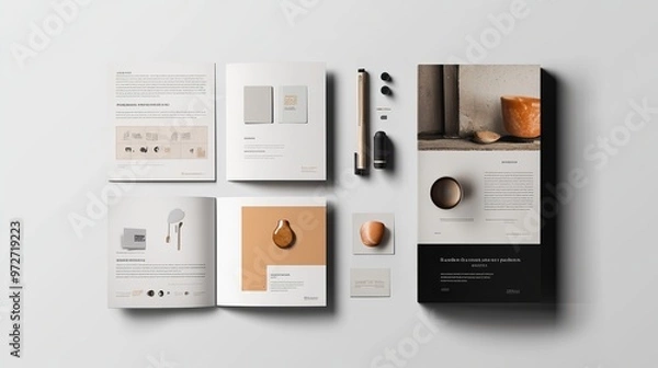 Fototapeta Brand Guidelines Brochure Layout