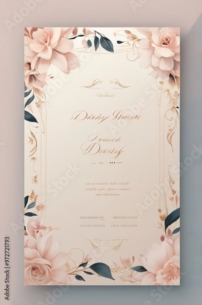 Fototapeta invitation card