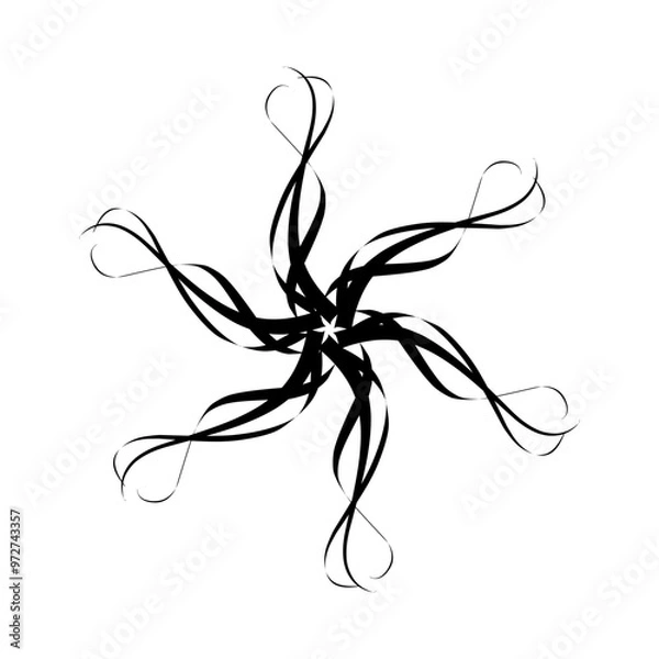 Obraz abstract black and white background