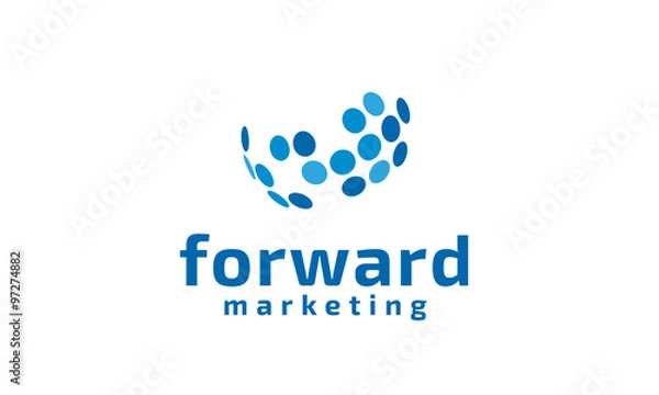 Fototapeta Forward Marketing Logo