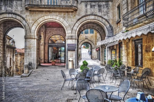 Obraz small square in San Marino