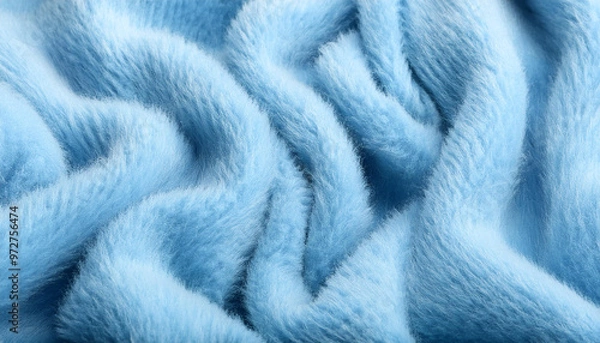 Fototapeta Background texture light blue, soft fleecy insulating fabric