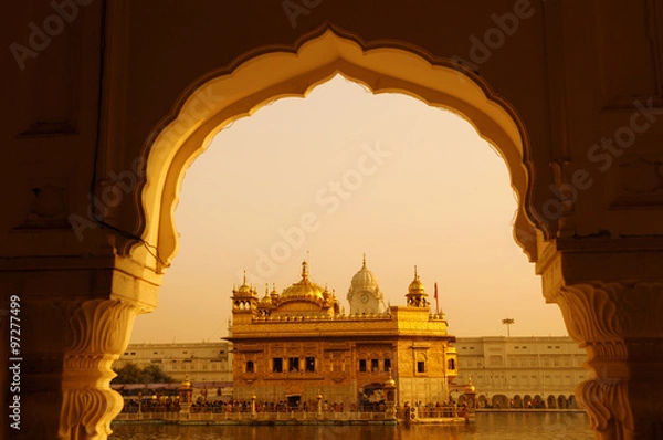 Obraz Zachód słońca w Golden Temple