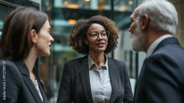 Obraz Business People Meeting Conversation Discussion Corporate Office