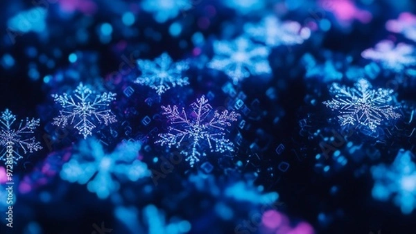 Fototapeta blue christmas background