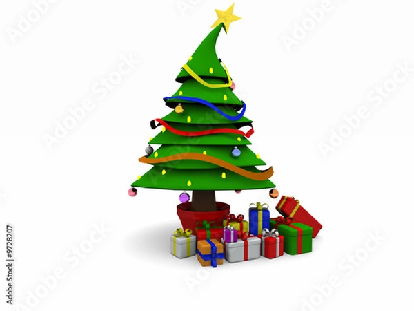 Obraz Albero di natale in 3D