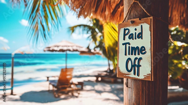 Obraz "Paid Time Off", generative AI