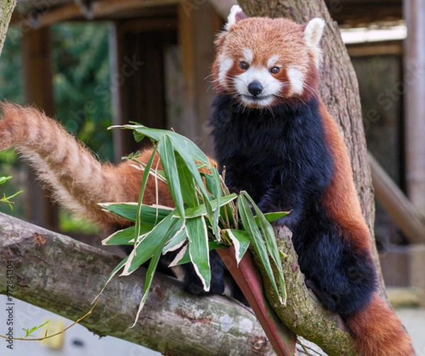 Fototapeta A Curious Red Panda