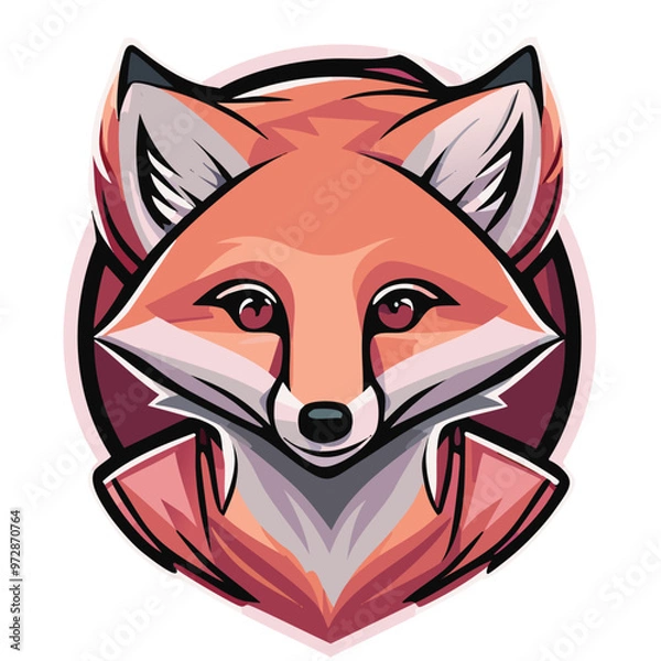 Fototapeta red fox head