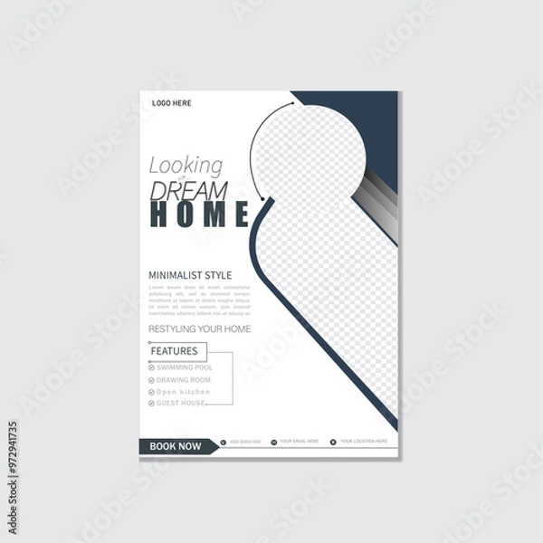 Obraz Real estate flyer poster design