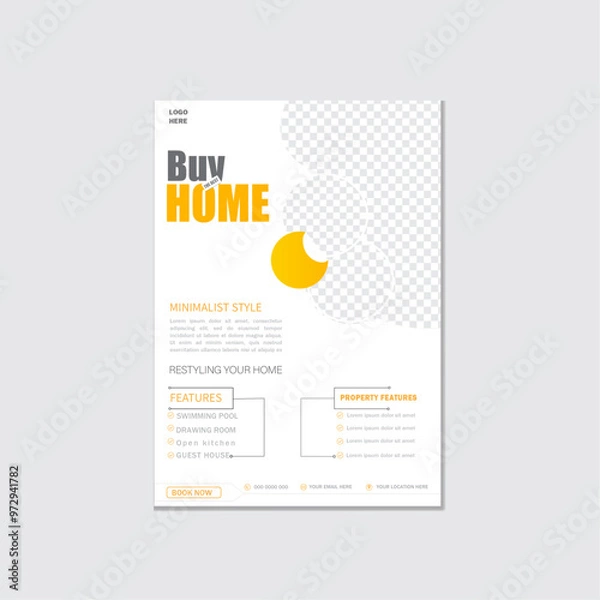 Obraz Real estate flyer poster design