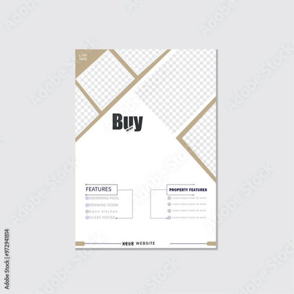 Obraz Real estate flyer poster design