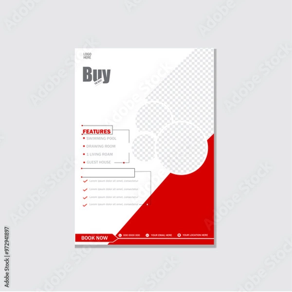 Obraz Real estate flyer poster design