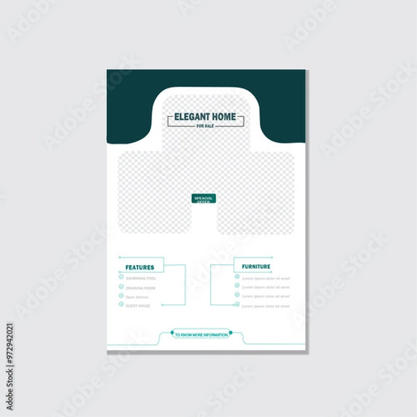 Obraz Real estate flyer poster design