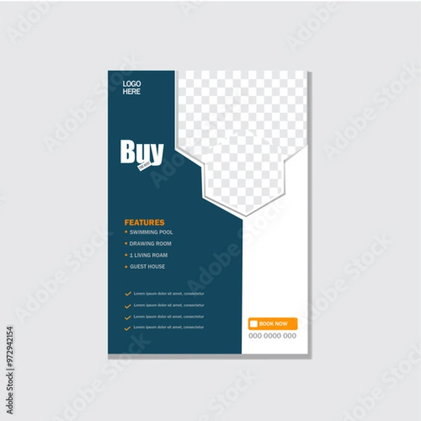 Obraz Real estate flyer poster design