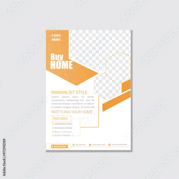 Obraz Real estate flyer poster design