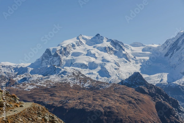 Fototapeta landscape with snow