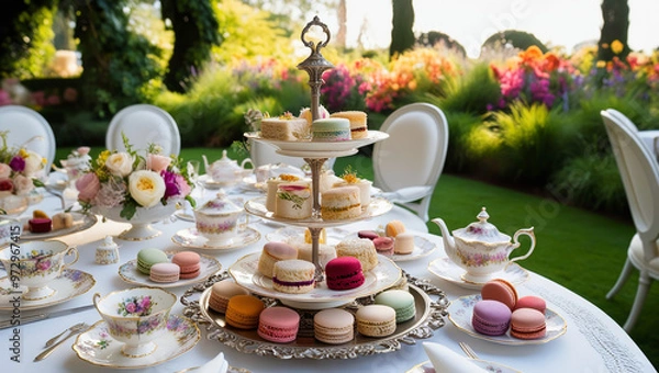 Obraz wedding table set for wedding