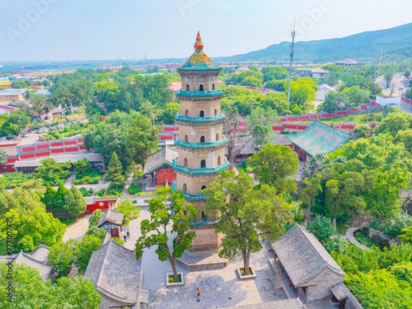 Fototapeta The Relics Pagoda of Jin Temple in Taiyuan, Shanxi