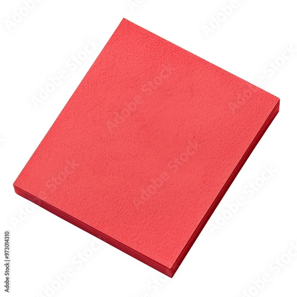 Fototapeta Solid Red Square Block for Crafting and Artistic Projects.