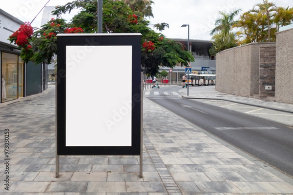 Obraz Blank billboard mock up in the street